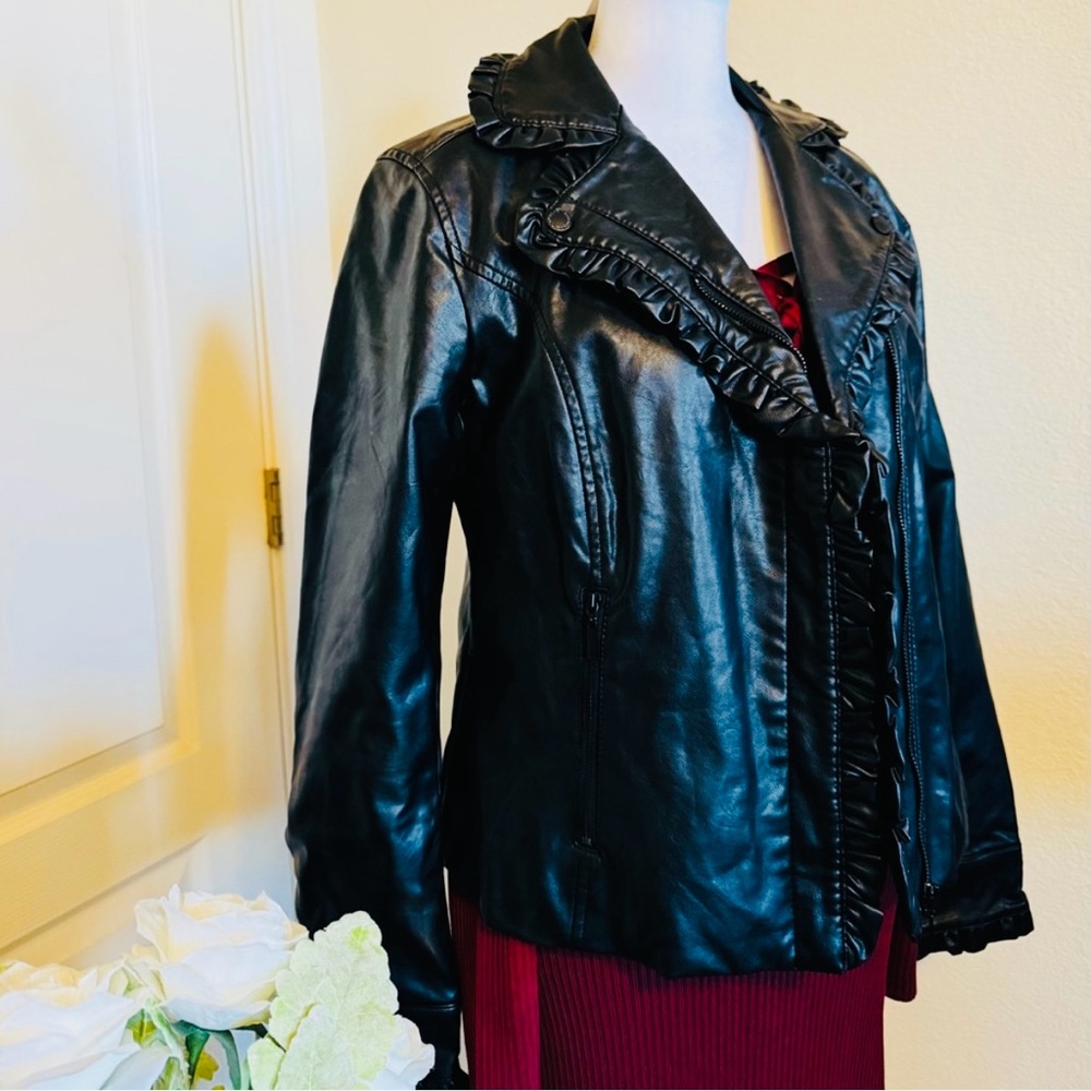 NEW With TAGS Catherine Malandrino Leather Jacket / Coat